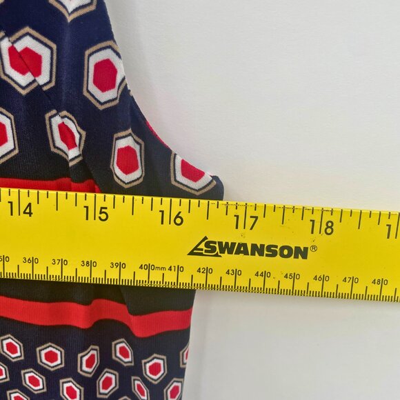 Tommy Hilfiger Multicolor Geometric Print Sleeveless Blouse S - Picture 7 of 8